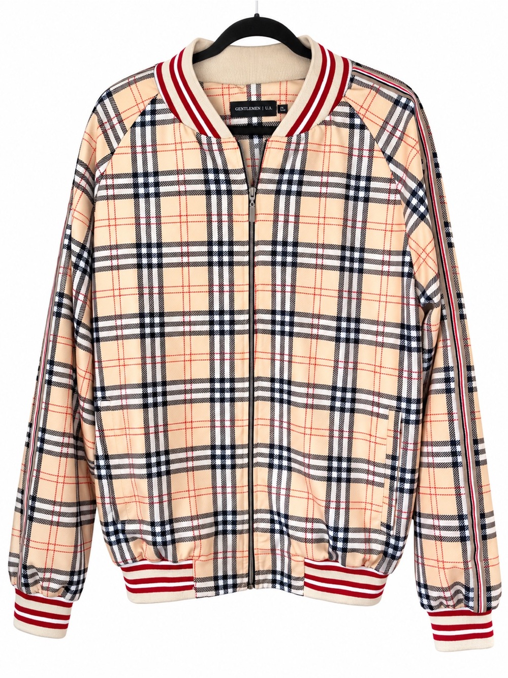 Men’s Gentlemen UA Tartan Track Jacket Rare Ukraine Street ware